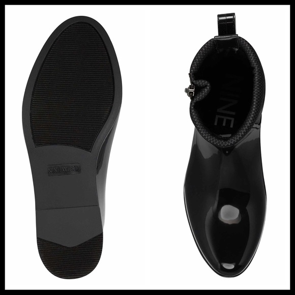 NINE WEST WATERPROOF ANKLE BOOTIES RAIN BOOTS A2C - Picture 5 of 7